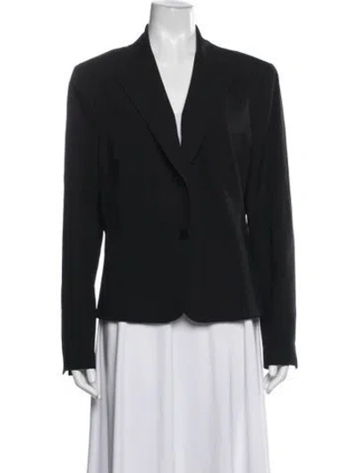 Pre-owned Lafayette 148 Wool Blazer In Blue