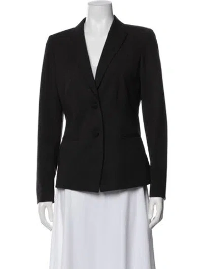 Pre-owned Lafayette 148 Wool Blazer In Gray