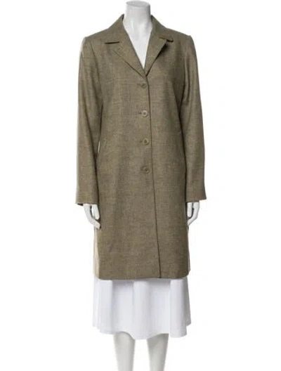 Pre-owned Lafayette 148 Wool Blazer In Green