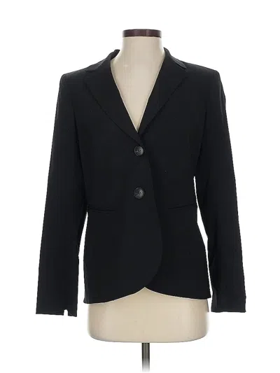 Pre-owned Lafayette 148 Wool Blazer Jacket In Black