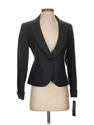 Lafayette 148 Wool Blazer Jacket In Black