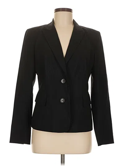 Pre-owned Lafayette 148 Wool Blazer Jacket In Black