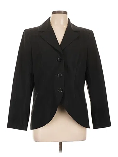 Pre-owned Lafayette 148 Wool Blazer Jacket In Black