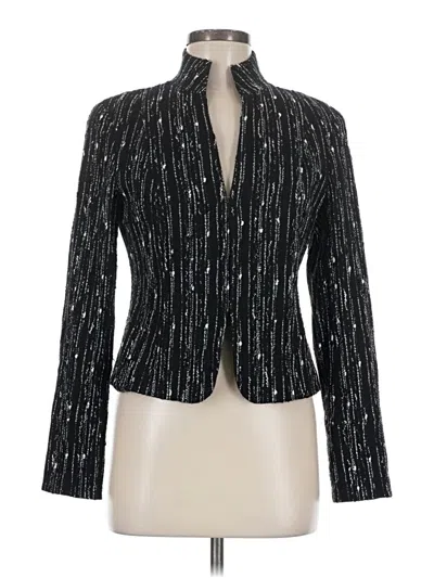Pre-owned Lafayette 148 Wool Blazer Jacket In Black