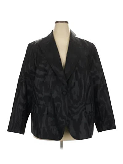 Lafayette 148 Wool Blazer Jacket In Black