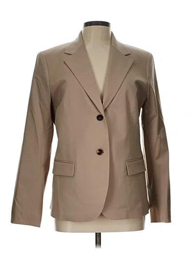 Lafayette 148 Wool Blazer Jacket In Brown