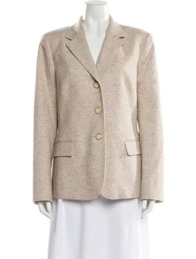 Pre-owned Lafayette 148 Wool Blazer W/ Tags In Neutral
