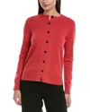 Lafayette 148 New York Wool-blend Cardigan In Red