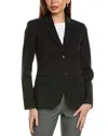 Lafayette 148 Wool-blend Clyde Blazer In Black