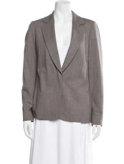 Pre-owned Lafayette 148 Wool In Brown