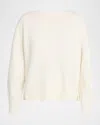 Lafayette 148 Wool-cashmere Bateau-neck Sweater In White