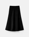 Lafayette 148 Wool-cashmere Double Face Flared Skirt In Black