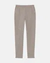 Lafayette 148 Wool-cashmere Flannel Jones Jogger In Concrete Melange