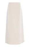 Lafayette 148 Wool-cashmere High-rise Skirt In White