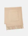 Lafayette 148 Wool-cashmere Pocket Shawl In Neutral