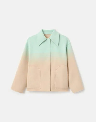 Lafayette 148 Wool Cashmere Reversible Oversized Swing Coat In Multi