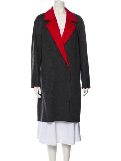 Pre-owned Lafayette 148 Wool Coat In Black