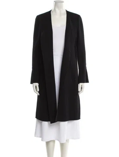 Pre-owned Lafayette 148 Wool Coat In Black
