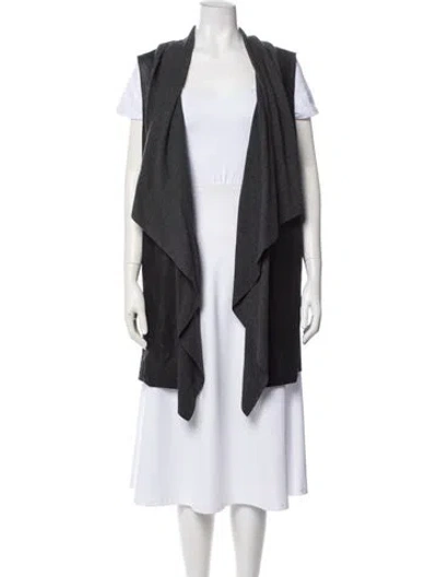 Pre-owned Lafayette 148 Wool Coat In Black