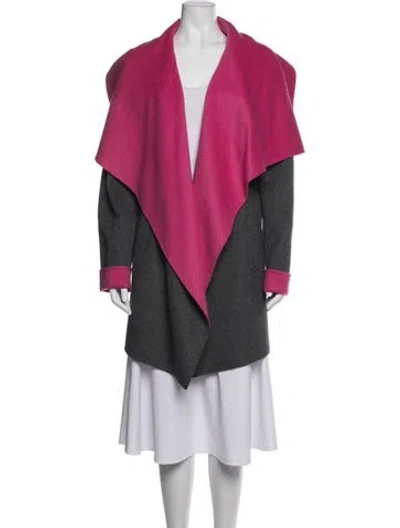 Pre-owned Lafayette 148 Wool Coat In Multicolor