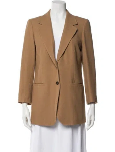 Pre-owned Lafayette 148 Wool Coat In Neutral