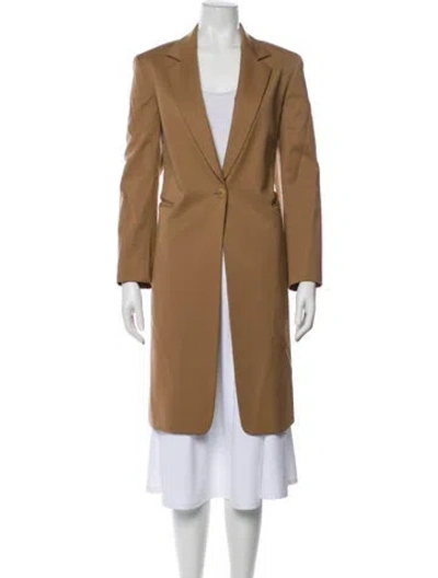 Pre-owned Lafayette 148 Wool Coat In Neutral