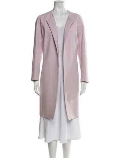 Pre-owned Lafayette 148 Wool Coat In Pink