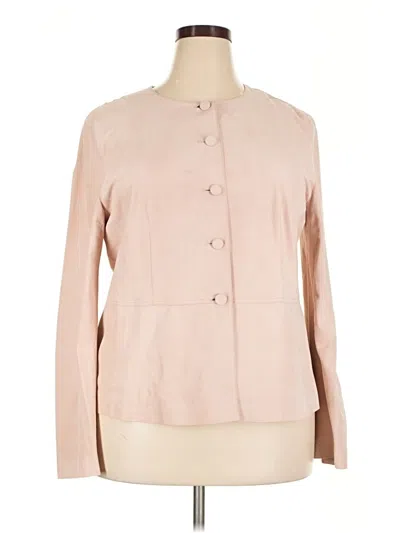Pre-owned Lafayette 148 Wool Coat In Pink