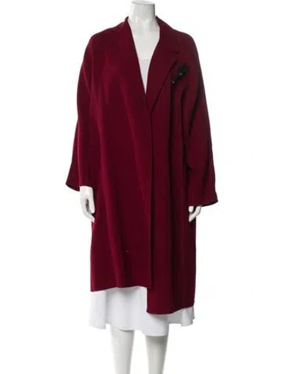 Pre-owned Lafayette 148 Wool Coat In Red