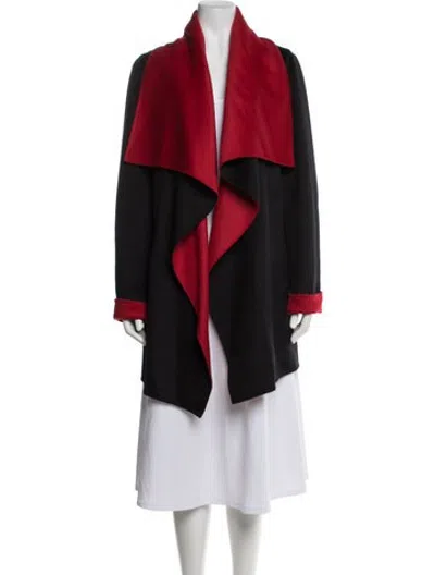 Pre-owned Lafayette 148 Wool Coat In Red