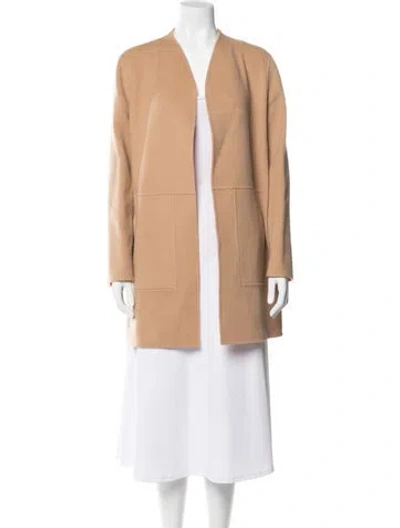 Pre-owned Lafayette 148 Wool Coat W/ Tags In Brown