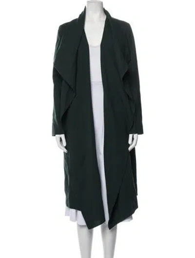 Pre-owned Lafayette 148 Wool Coat W/ Tags In Green