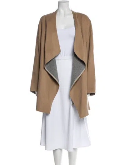 Pre-owned Lafayette 148 Wool Coat W/ Tags In Neutral