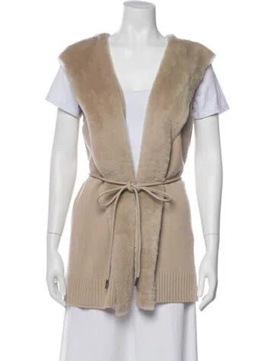 Pre-owned Lafayette 148 Wool Coat W/ Tags In Neutral