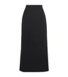 Lafayette 148 Wool Column Maxi Skirt In Black