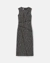 Lafayette 148 New York Fringed Seam Wool Blend Tweed Sheath Dress In Multi