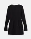 Lafayette 148 Wool Double Face Long Sleeve Sheath Dress In Black