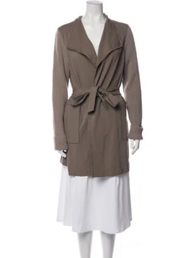 Pre-owned Lafayette 148 Wool Dress Set In Brown