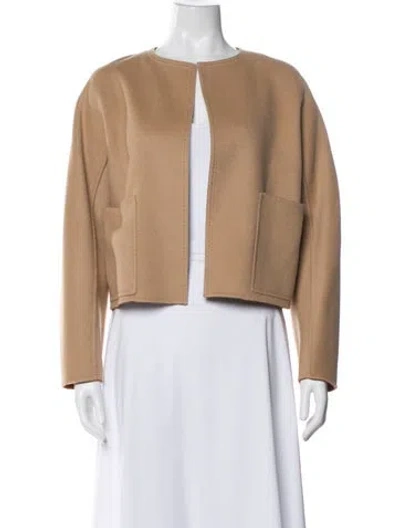 Pre-owned Lafayette 148 Wool Evening Jacket W/ Tags In Brown
