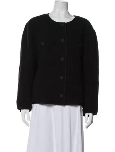 Pre-owned Lafayette 148 Wool Jacket In Black