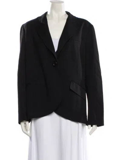 Pre-owned Lafayette 148 Wool Jacket In Blue