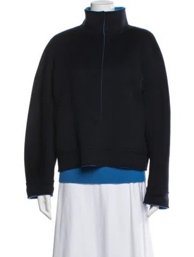 Pre-owned Lafayette 148 Wool Jacket In Blue