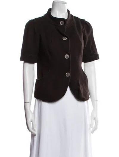 Pre-owned Lafayette 148 Wool Jacket In Brown