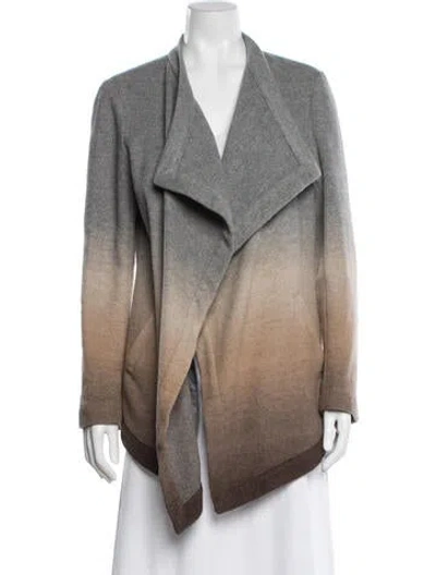 Pre-owned Lafayette 148 Wool Jacket In Gray