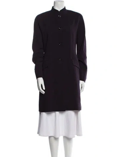 Pre-owned Lafayette 148 Wool Jacket In Purple