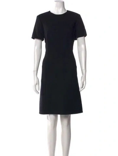 Pre-owned Lafayette 148 Wool Knee-length Dress W/ Tags In Black