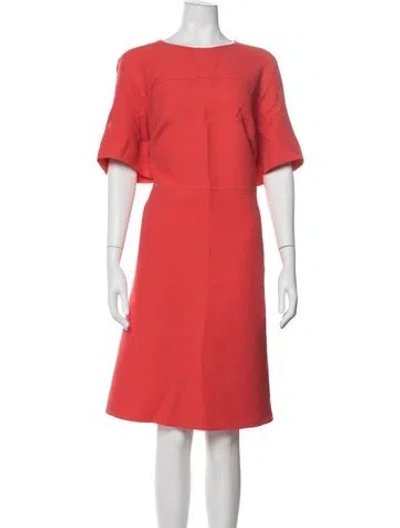 Pre-owned Lafayette 148 Wool Knee-length Dress W/ Tags In Pink