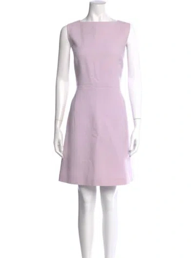 Pre-owned Lafayette 148 Wool Mini Dress In Pink