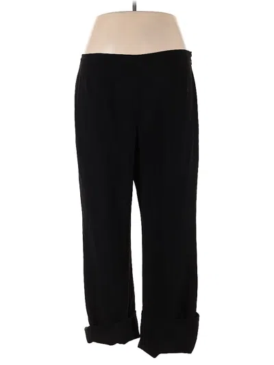 Pre-owned Lafayette 148 Wool Pants In Black