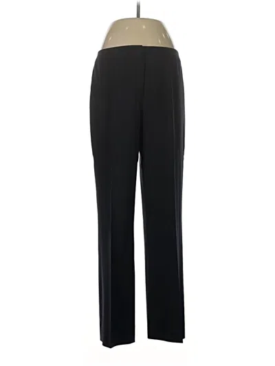 Pre-owned Lafayette 148 Wool Pants In Black